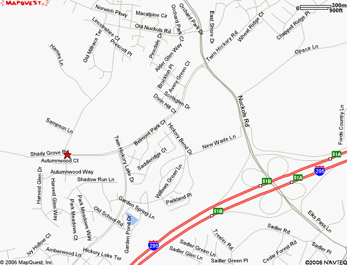 Deep Run High School Map